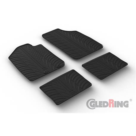 ELMASLINE 3D Gummimatten für DACIA SPRING ab 2021 Elektro  Fußmatten mit  hohen Rand – Zubehör –  – Passgenaue Automatten