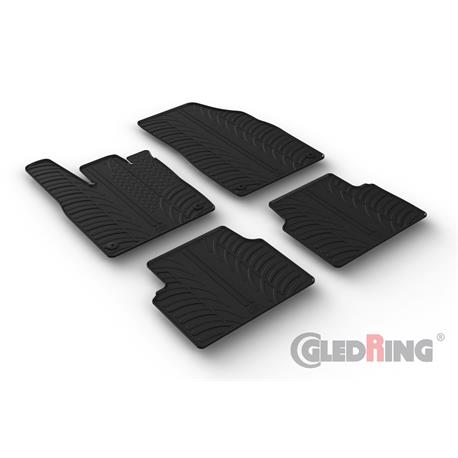 Fußmatten Gummimatten kompatibel mit Cupra Born 2021-2023 OMAC Premium 3D  Schwarz TPE Gummi