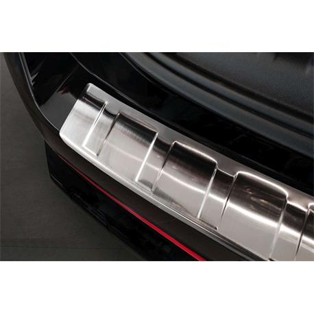 Edelstahl Ladekantenschutz Chrom Stoßstange Schutz Abdeckung mit Abkantung  für BMW X2 Typ F39 ab 2017- 