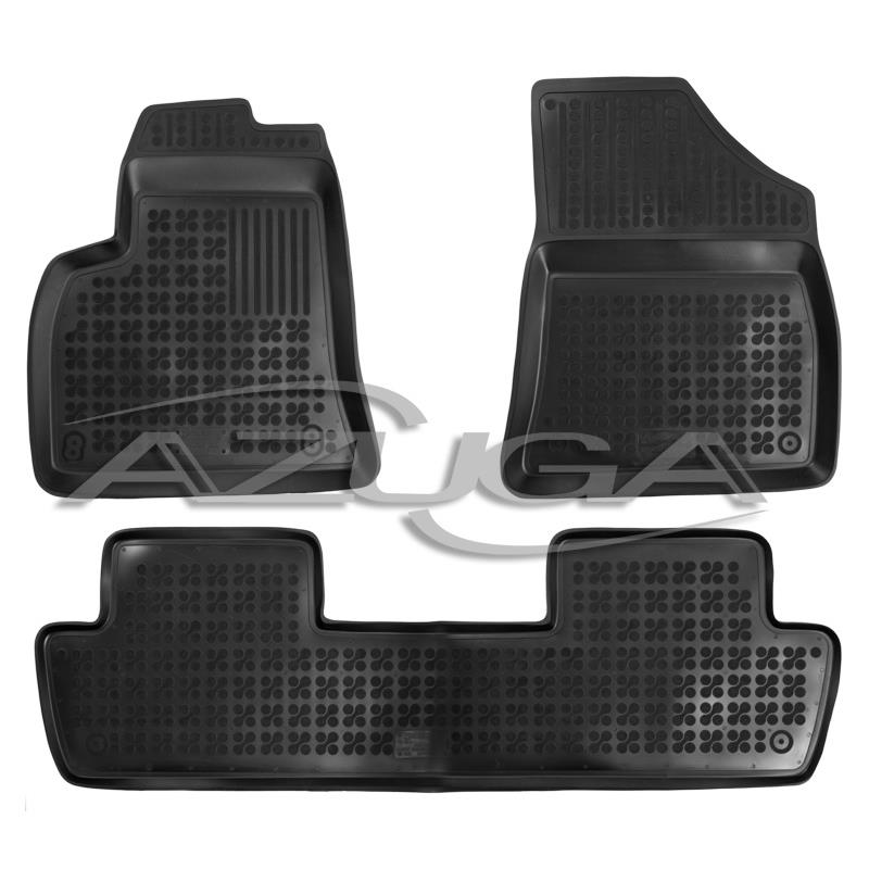 Fußmatten Gummimatten für Peugeot 5008 Matte Automatten Passform Schwa