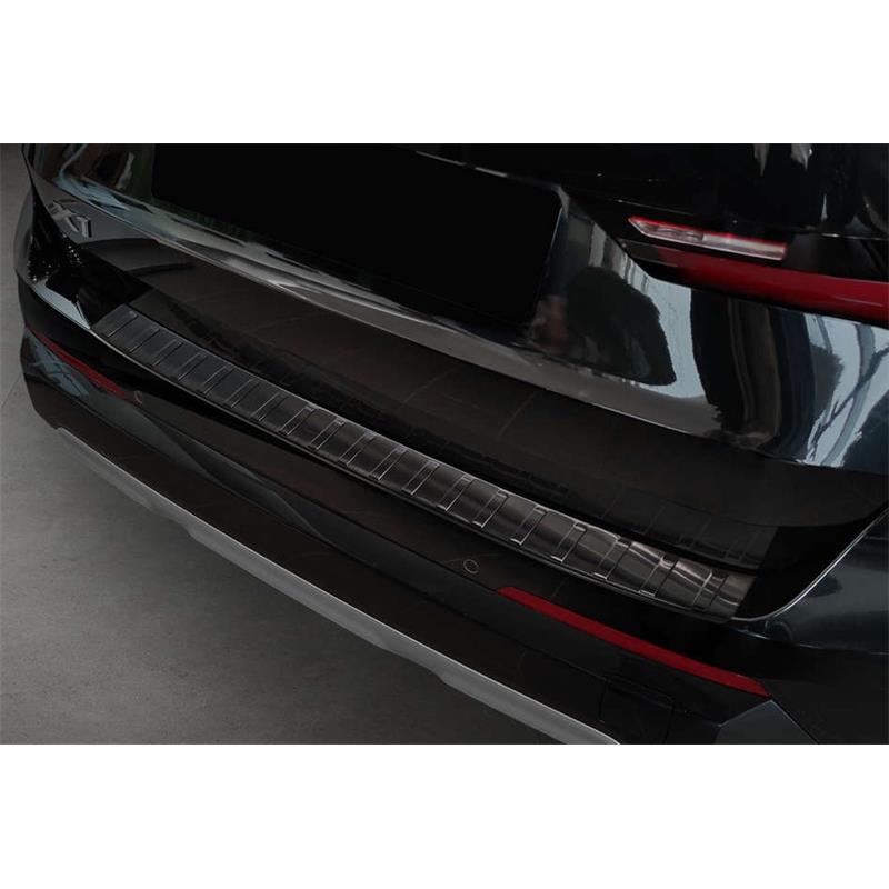 Heckstoßstangenschutz Edelstahl Einstiegsleisten Abdeckung für BMW X1 F48  2016-22 Auto Kofferraum Heckschutz Style