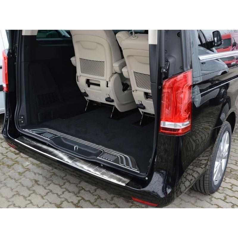 Premium Ladekantenschutz Ladekante Schutz aus ABS Kunststoff in Schwarz für  Mercedes W447 (Modelle ab 2014-) 